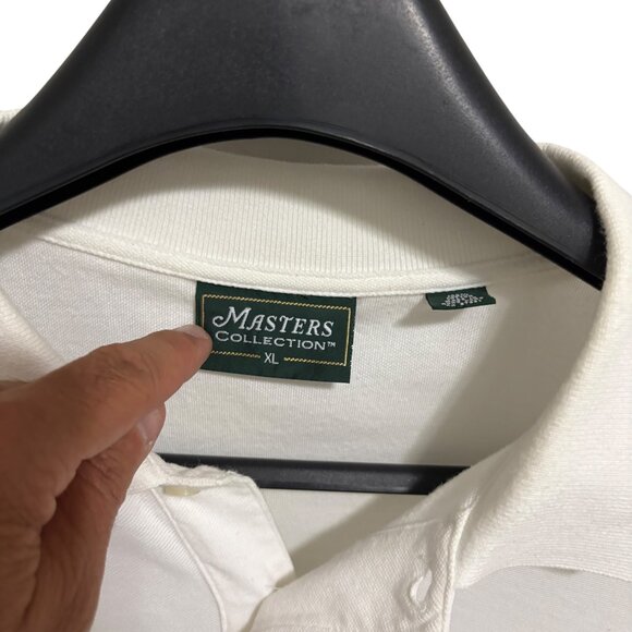 Master Collection Golf Polo Shirt Size XL Embroidered Logo White - Picture 3 of 6